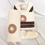 Set 1 persoana Royal Home Collection - halat si prosoape baie  – 005 - imagine 3