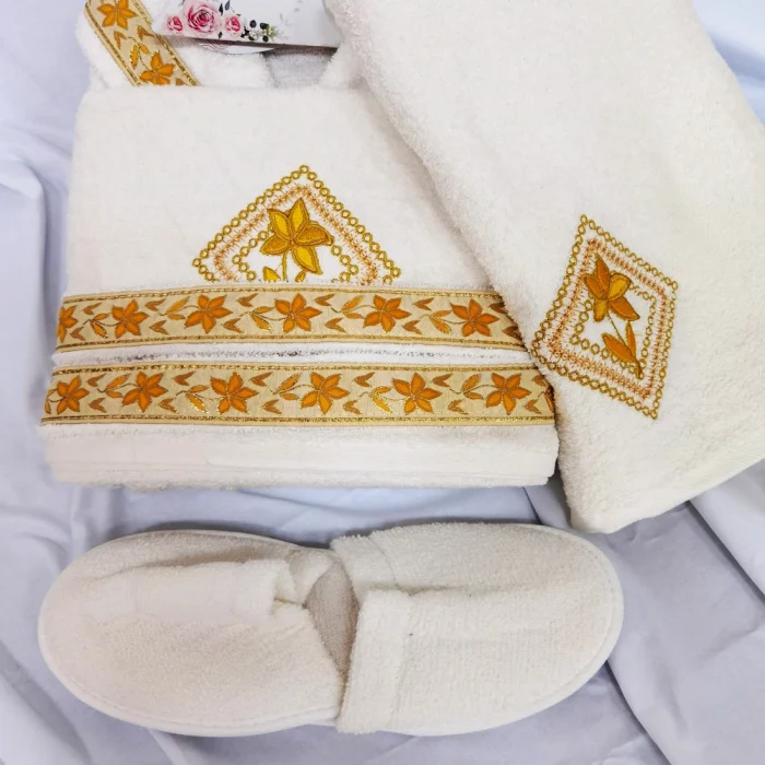 Set 1 persoana Royal Home Collection - halat si prosoape baie  – 004 - imagine 3