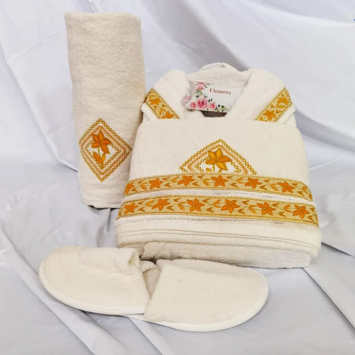 Set 1 persoana Royal Home Collection - halat si prosoape baie  – 004 - imagine 2