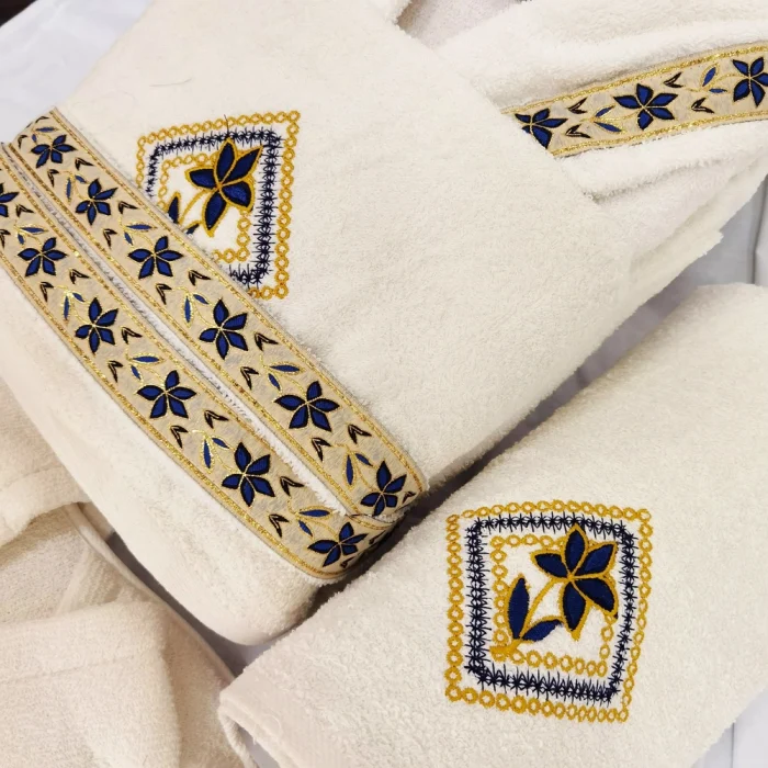 Set 1 persoana Royal Home Collection - halat si prosoape baie  – 003 - imagine 2