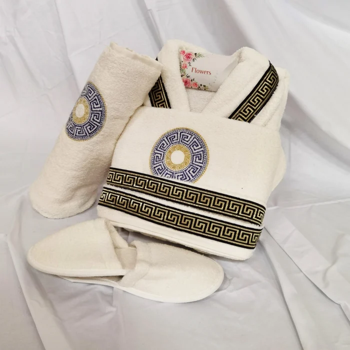 Set 1 persoana Royal Home Collection - halat si prosoape baie  – 0010 - imagine 3