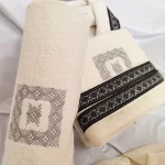 Set 1 persoana Royal Home Collection - halat si prosoape baie  – 008 - imagine 2