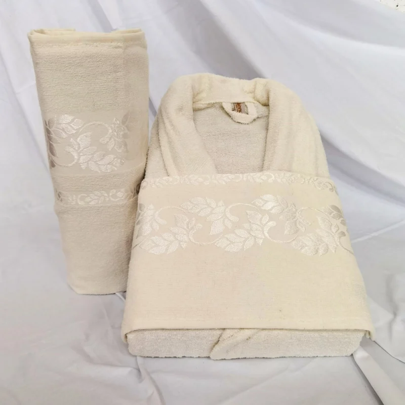 engros-set 1 persoana halat si prosoape baie la cutie bumbac royal home collection greek 15