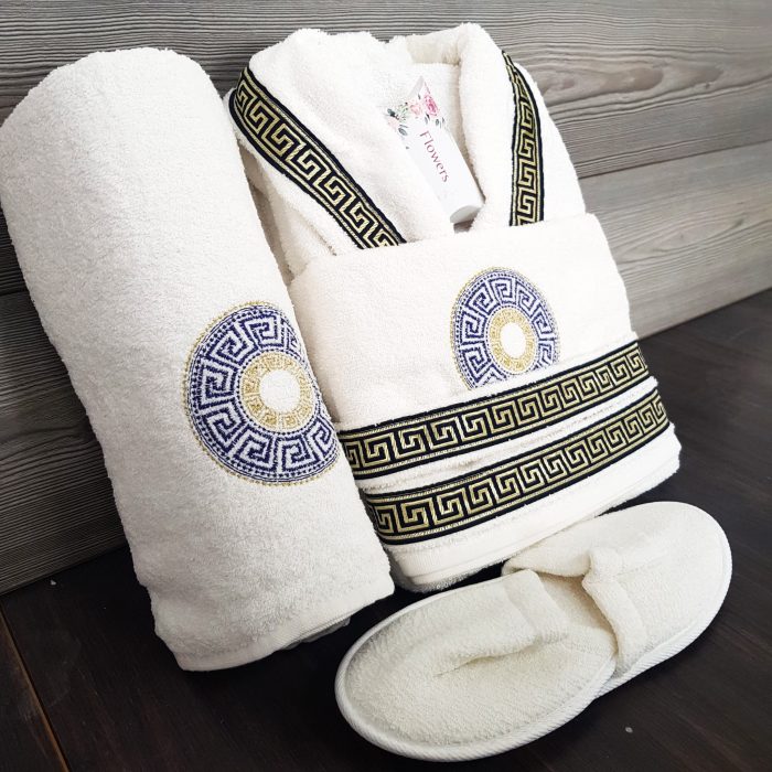 Set 1 persoana Royal Home Collection - halat si prosoape baie  – 0010 - imagine 5