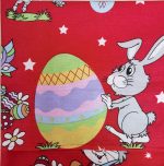 Set 2 fete perna Paste, 40x40 cm 1 rosu - imagine 2