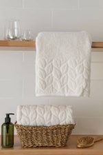 Set 2 prosoape baie Yvoire,100% bumbac ,50x90cm  - Pearl