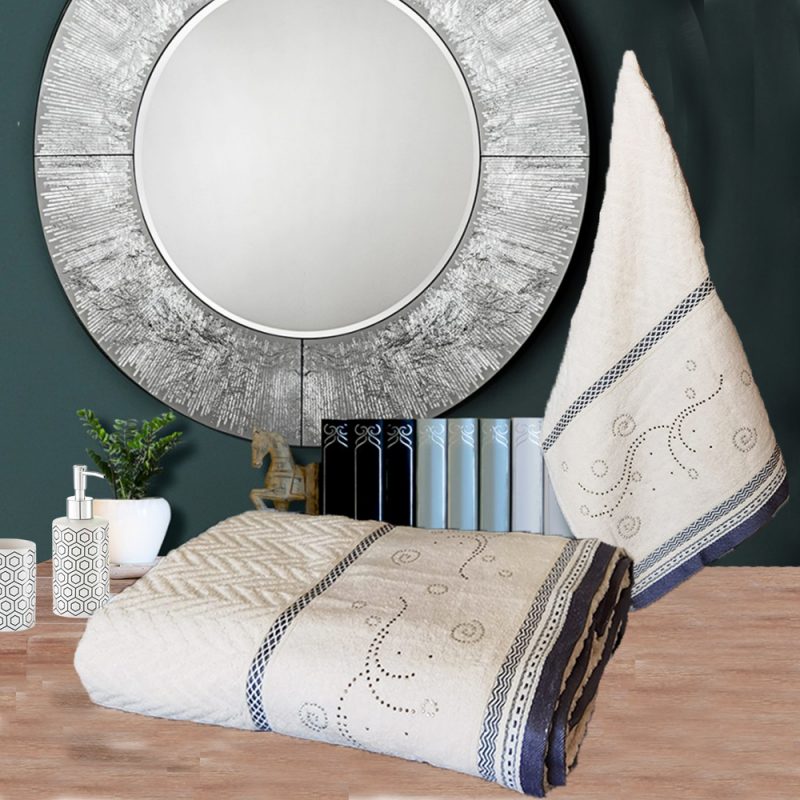 engros-set 2 prosoape de baie ORIENTAL bumbac 100