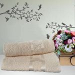 Set 2 Prosop baie Jaquard yvoire - 70x140cm