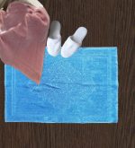 Set 2 prosoape picioare 50x70cm , bumbac 100% CARRY – roz + blue