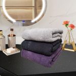 Set 3 prosoape baie , dimensiunea 50x90cm , Bathroom Home Colection - culori mixte