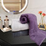 Set 3 prosoape baie , dimensiunea 50x90cm , Bathroom Home Colection - culori mixte - imagine 2