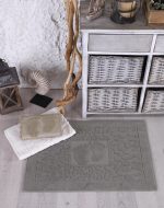 Set 3 prosoape picioare 50x70cm , bumbac 100% CARRY - crem , gri, yvoire