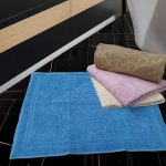 Set 4 prosoape picioare 50x70cm , bumbac 100% CARRY – yvoire, crem, roz, albastru