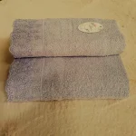 Set 2 prosoape baie Special Gift - 50x90 cm + 70x140 cm, 100% bumbac, cu dantela, gri - imagine 6