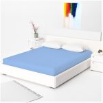 Husa tricot bleu 180x200 cm